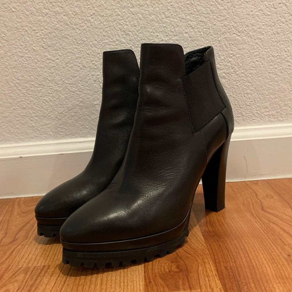 All Saints Sarris Black Calf Boot